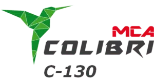 Logo del software di contabilità MCA Colibri c-130 con uccello origami