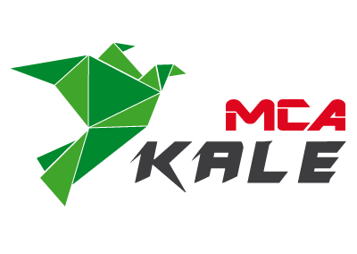Logo der Verwaltungssoftware MCA Kale, das einen Origami-Vogel darstellt