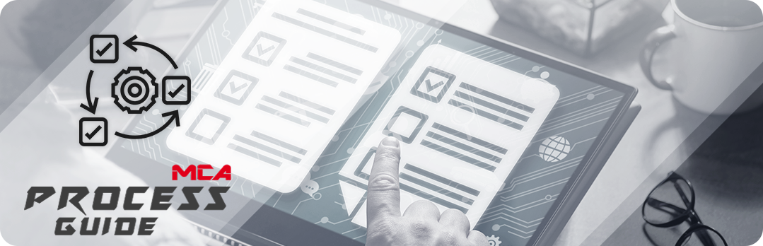 Illustration der Kopfzeile des Moduls Process Guide von MCA-Kale