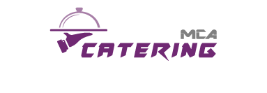 Logo violet représentant une main d’un serveur tenant un plat gastronomique