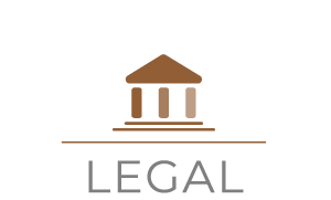 Logo representing a court symbolising software for law firms