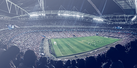 Sports stadium whose infrastructures are managed with a management software