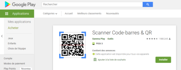 Illustration Google Play Artikel "QR-Code" | MCA Concept