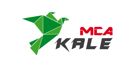 MCA Kale software logo showing a large origami bird