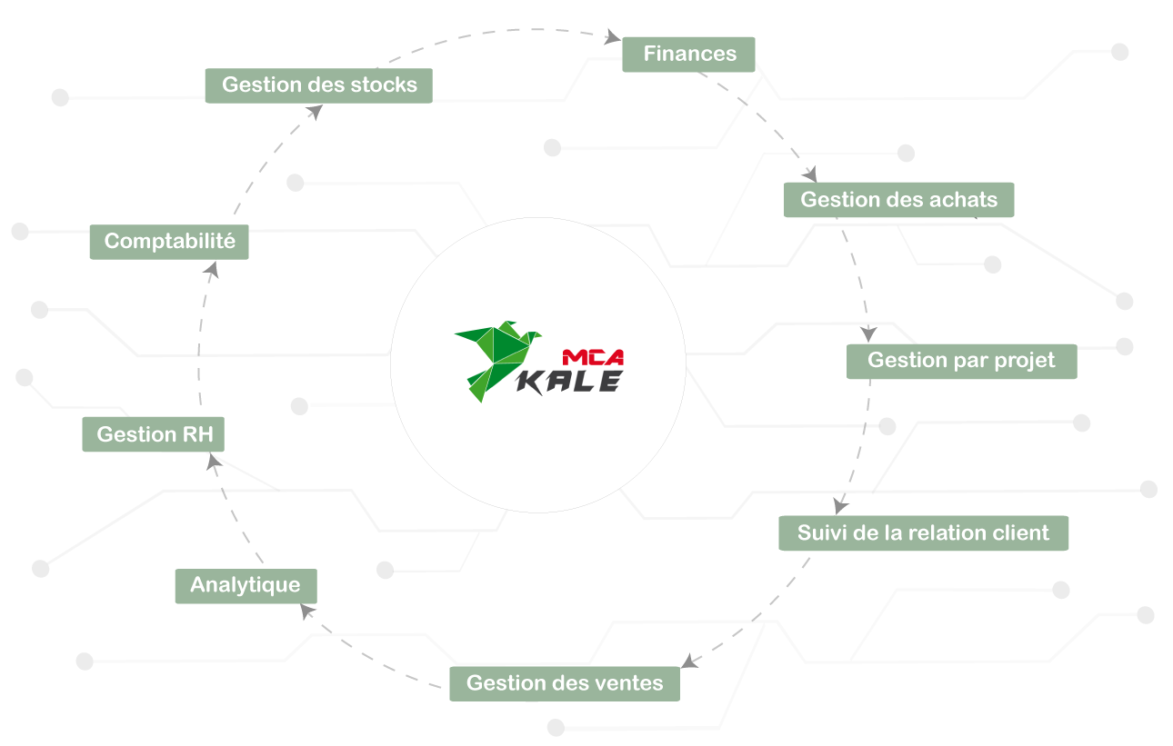 Various modular functionalities for the Swiss management software