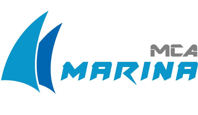 Logo, das die Segel eines Sportbootes darstellt