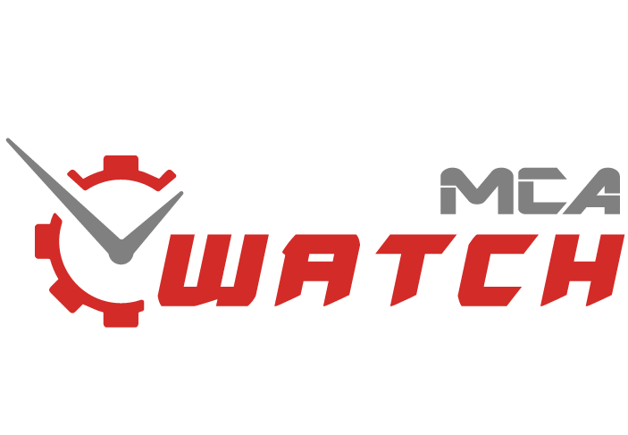 Logo raffigurante un quadrante di orologio con lancette per l'orologeria