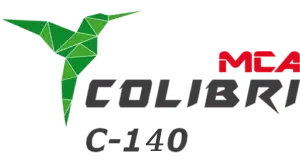 Logo du logiciel de comptabilité MCA Colibri c-130 représentant un oiseau origami