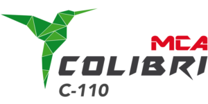 Logo der Buchhaltungssoftware MCA Colibri c-110, das einen Origami-Vogel darstellt