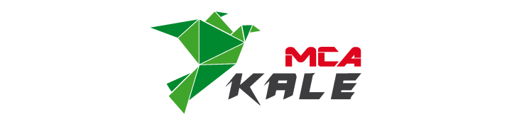 Logo der Verwaltungssoftware MCA Kale, das einen Origami-Vogel darstellt